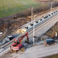 nowy przystanek, Wieprz, budowa peronu, nowa infrastruktura pasażerska, LK30, Brzeźnica Bychawska