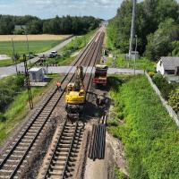 stacja, prace torowe, nowa infrastruktura, Bełchatów