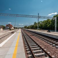 Kętrzyn, tor, LK38, antypoślizgowa nawierzchnia peronu, KPO, inwestycje w realizacji