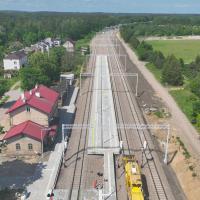 stacja, Stare Juchy, LK38, powrót pociagów, widok