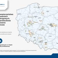 mapa, skrzyżowanie dwupoziomowe, lista rankingowa, pierwszy etap, likwidacja przejazdów