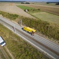 Toszek, Rudziniec, Stare Koźle, LK153, zgrzewanie szyn