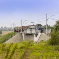 wiadukt, pociąg, nowa infrastruktura, Pisarzowice