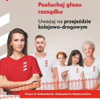 bezpieczny przejazd, bezpieczeństwo, kampania społeczna, materiał informacyjny, reklama, materiał promocyjny, ambasadorka bezpieczeństwa, ambasadorki bezpieczeństwa, ambasador bezpieczeństwa, ambasadorzy bezpieczeństwa