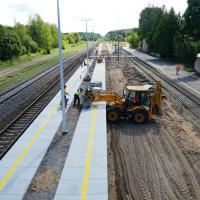 prace budowlane, Augustów, nowa infrastruktura, nowy peron