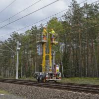 Zgorzelec, elektryfikacja, Węgliniec, LK274, pociąg sieciowy, tor, nowa sieć trakcyjna, LK278