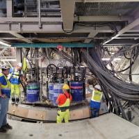 TBM, Święta Katarzyna, tarcza, drążenie tunelu kolejowego