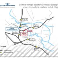 2018-05-23 Wrocław - nowy przystanek kolejowy i wiadukt dla tramwaju