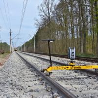 2019-05-15 Pociąg na nowym torze z Piły do Dziembówka