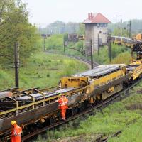 2019-05-17 Od Toszka do Koźla maszyna zmienia tor