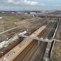 2025-09-26 Warszawa Gołąbki – likwidujemy kładkę – budujemy nowe perony i przejście pod torami