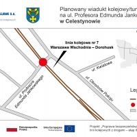 2021-02-24 Bezkolizyjne skrzyżowanie w Celestynowie na kolejowej trasie Warszawa – Lublin