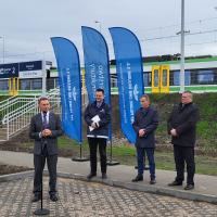 nowy przystanek, Merchel Ireneusz, briefing prasowy, Bittel Andrzej, nowa infrastruktura, Program  Przystankowy, nowy parking, Błonie Rokitno