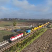 PUN, maszyna, LK204, prace na stacji kolejowej