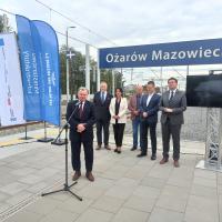 stacja, Merchel Ireneusz, Ożarów Mazowiecki, briefing prasowy, nowa winda, nowa infrastruktura, nowy peron