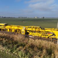 PUN, maszyna, LK204, prace na stacji kolejowej