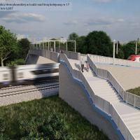 Łódź, kładka, wizualizacja, nowa infrastruktura, ul.Henrykowska