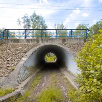 2019-10 Gorzów Chrzanowski, wiadukt kolejowy nad ul. Podkomorską