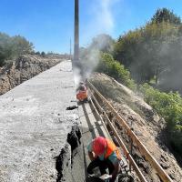 most kolejowy, prace budowlane, nowa infrastruktura, nasuwanie przęsła, LK10, Kanał Żerański