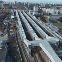 2026-03-11 Historia kolei w obrazkach – malujemy mural w nowym przejściu podziemnym na stacji Warszawa Gdańska