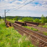 2018-04 Bycin, przejazd kolejowo-drogowy