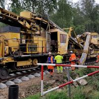 maszyna, nowa infrastruktura pasażerska, Wadowice, Andrychów, LK117, prace na linii