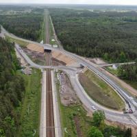 Rail Baltica, wiadukt drogowy, Topór, nowy wiadukt drogowy