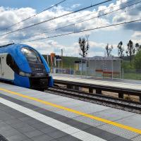nowy przystanek, nowa infrastruktura, nowy peron, Pisary, pociąg osobowy