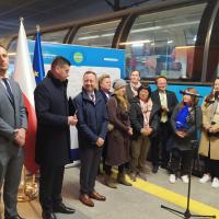 pociąg, Kraków Główny, konferencja prasowa, Europejski Rok Kolei, Connecting Europe Express