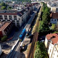 2019-06-10 Lokomotywa sprawdziła nowe estakady w Krakowie