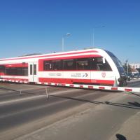 przejazd kolejowo-drogowy, pociąg, LK356, Wągrowiec