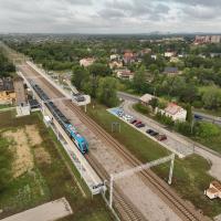 nowa infrastruktura, Dąbrowa Górnicza Gołonóg, widok z lotu ptaka, Program Przystankowy, nowy parking