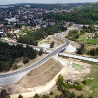 nowa infrastruktura, nowy wiadukt drogowy, widok z lotu ptaka, Młoszowa