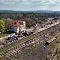 LK8, przewóz towarów, nowy wiadukt, Zagnańsk, stacja kolejowa