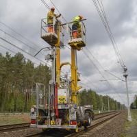 Zgorzelec, elektryfikacja, Węgliniec, LK274, pociąg sieciowy, tor, nowa sieć trakcyjna, LK278