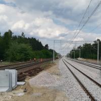 Bełchów, nowa infrastruktura, prace na stacji kolejowej