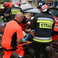 SOK, Straż Ochrony Kolei, bezpieczny przejazd, bezpieczeństwo, zderzenie, wypadek, kampania społeczna, Czeluścin, straż pożarna, policja, ratownik, ratownictwo medyczne, lokomotywa