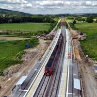 nowy przystanek, nowa infrastruktura, widok z lotu ptaka, Pisary