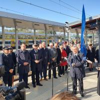 E30, Adamczyk Andrzej, briefing prasowy, Kolej Krakowsko-Górnośląska, rocznica