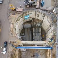 POIiŚ 2014-2020, Łódź, TBM, Faustyna, drążenie tunelu kolejowego, Stolarska