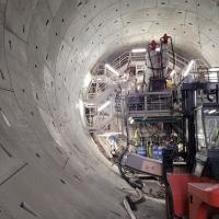 TBM, Święta Katarzyna, tarcza, drążenie tunelu kolejowego