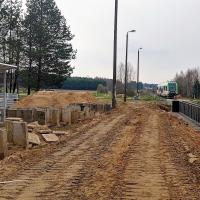 pociąg, prace budowlane, nowa infrastruktura, Gliniszcze