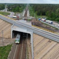 Rail Baltica, wiadukt drogowy, Topór, nowy wiadukt drogowy