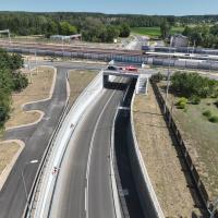 E75, Rail Baltica, tunel, Baciuty, nowa infrastruktura, widok z lotu ptaka