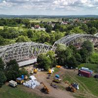 most kolejowy, Skawina, LK94, prace utrzymaniowe