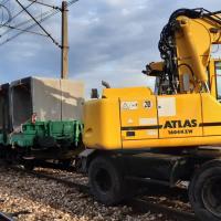 LK25, Ocice, prace budowlane, LK78, LK74, nowy tor, nowy obiekt inżynieryjny, nowy przepust, Chmielów, dostawa