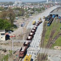 tor, monitoring inwestycji kolejowych, dron, Port Gdynia