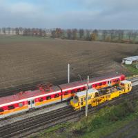 PUN, maszyna, LK204, prace na stacji kolejowej