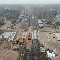 2023 -03 -04 W Sulejówku jest już gotowa konstrukcja tunelu pod torami