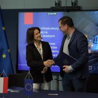 Kraków, CUPT, tunel, LK8, dofinansowanie unijne, podpisanie umowy, przystanek, Lech Joanna, Mochocki Marcin, Warszawa Ursus Północny
